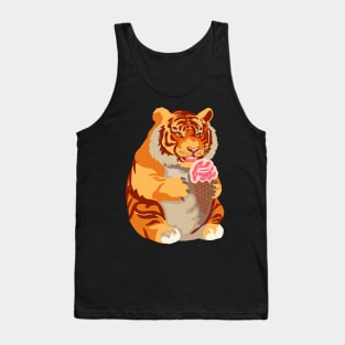 Chubby Tigers Love Parties and Icecream Tank Top